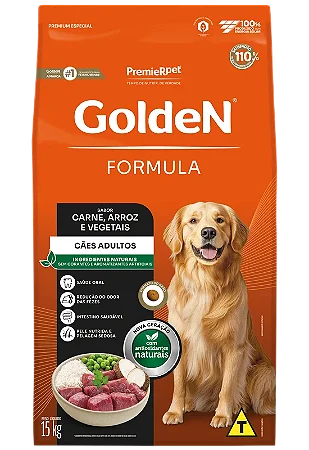 Golden Formula Cães Adultos Carne & Arroz