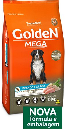 Golden Formula Mega Cães Adultos Sabor Frango & Arroz 15KG