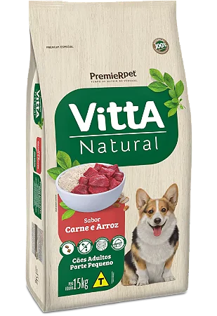 Vitta Natural Seleção de Carnes e Arroz – Adultos Raças Pequenas