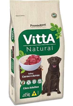 Vitta Natural Seleção de Carnes & Arroz – Adultos 15KG