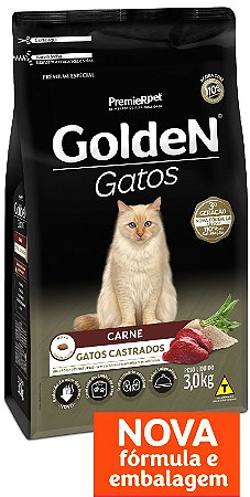 Golden Gatos Castrados Sabor Carne