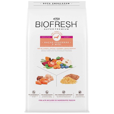 BIOFRESH CÃES - ADULTOS LIGHT RAÇAS PEQUENAS E MINI