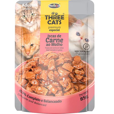 SACHÊ THREE CATS - ADULTOS 85G