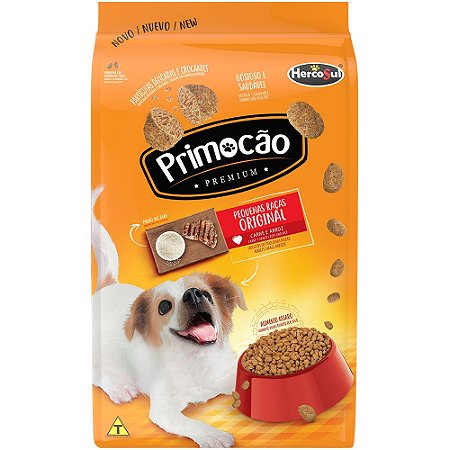 PRIMOCÃO ORIGINAL ADULTOS PEQUENAS RAÇAS – CARNE E ARROZ