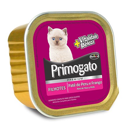PRIMOGATO PATÊ FILHOTE DE PERU E FRANGO 150g