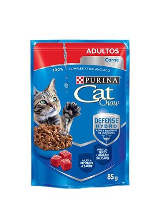 CAT CHOW SACHÊ ADULTOS CARNE 85G