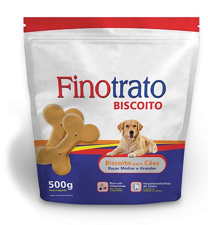 Finotrato Biscoito Cães Raças Médias e Grandes 500G