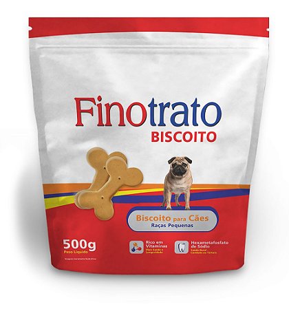 Finotrato Biscoito Cães Raças Pequenas 500G