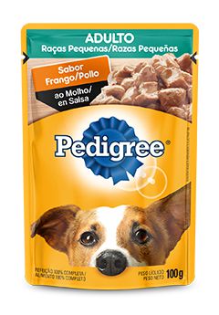 PEDIGREE Sachê Adulto Raças Pequenas Sabor - Frango ao Molho 100G