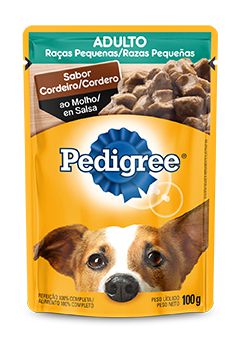 PEDIGREE Sachê Adulto Raças Pequenas Sabor - Cordeiro ao Molho 100G
