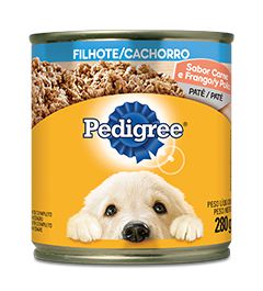 PEDIGREE Lata Filhote Patê Sabor - Carne e Frango 290G