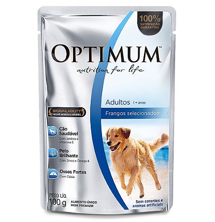 OPTIMUM Sachê Cães Adultos 1+ anos 100G