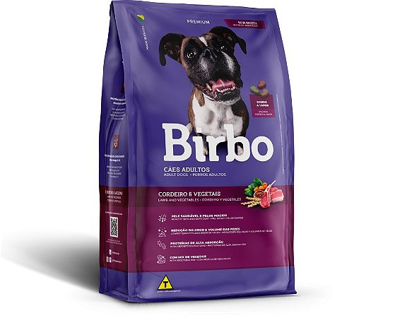 Ração Seca Nutrire Birbo para Cães Adultos Cordeiro e Vegetais