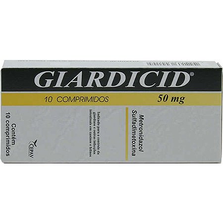 Antibiótico Giardicid Pharma 50 mg - 10 Comprimidos
