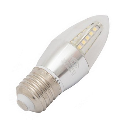 Lâmpada De Led Vela Cristal 4W E27 6000k