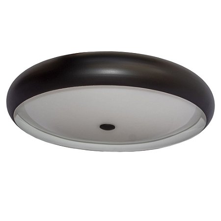 Plafon Aliança Preto Fosco Ø56cm 6117