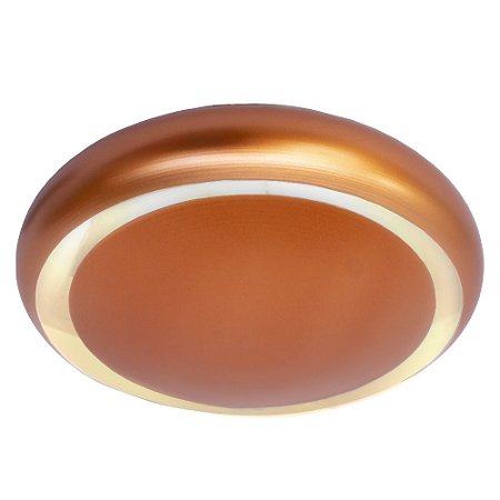 Plafon Aliança Luz Indireta Cobre Fosco 6046
