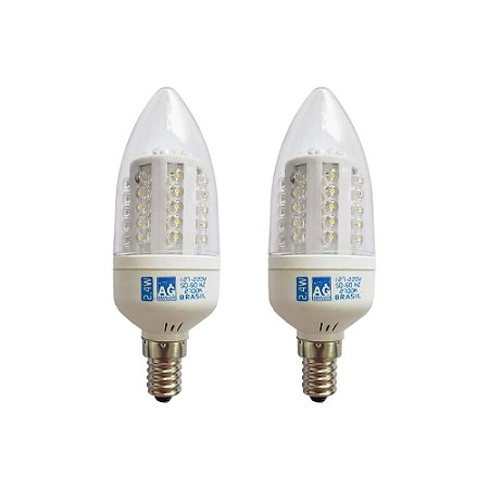 Lâmpada Led Vela 2,4w E14 2700k (Par)