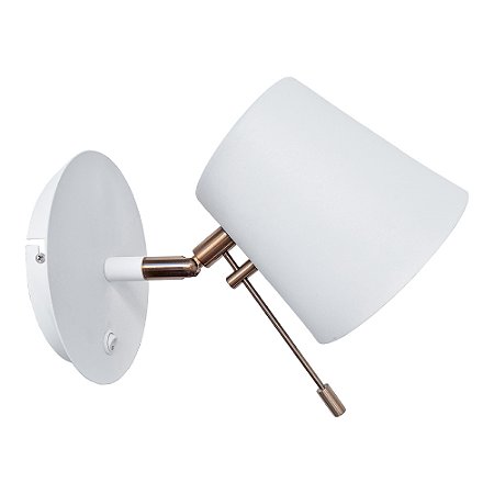 Arandela Ravena de Cabeceira com Interruptor Cor Branco