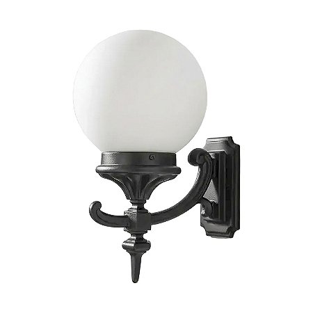 Arandela Colonial Aluminium 1913/10 Preto