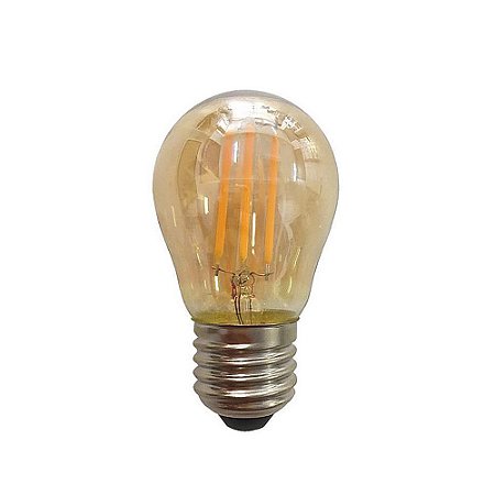 Lâmpada De Led Filamento G45 Bolinha 3,2w 2300k