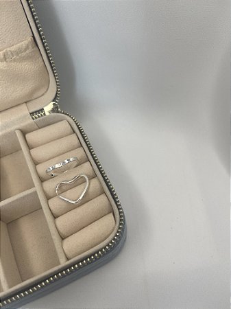 Brinco Argola Prata 925 Coração 1,7cm Fio Quadrado 2MM