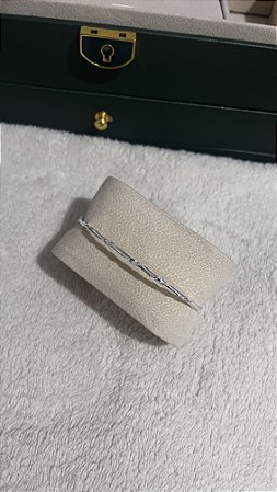 Bracelete Fio Ondulado Prata Legítima