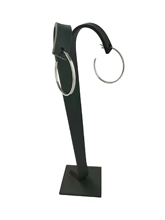 Brinco Argola Fio Chato 3cm em Aço Inoxidável