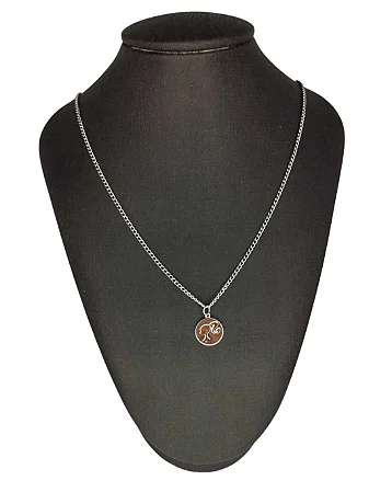 Colar Corrente Barbie Medalha em Aço Inoxidável 45cm