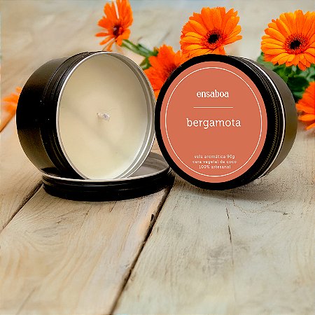 Vela Lata 90g - Bergamota