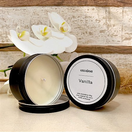 Vela Lata 90g - Vanilla
