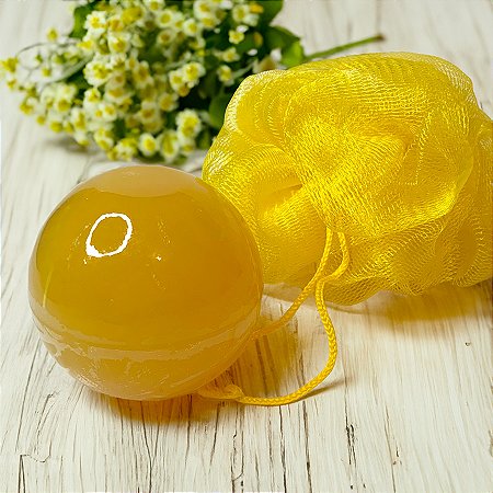 Sabonete Bola com Esponja 180g - Lima