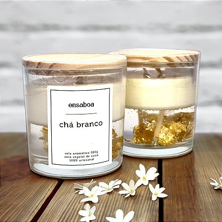 Vela Whisky 280g - Chá Branco