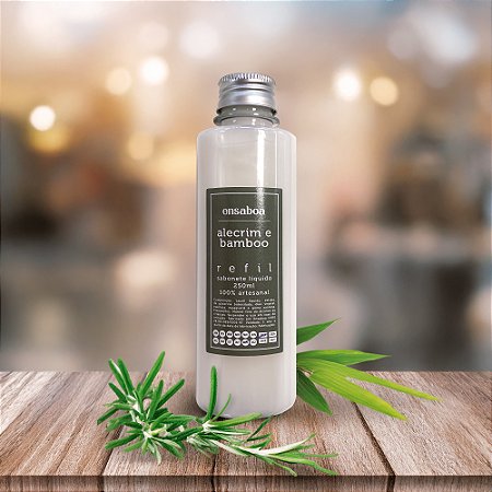 Refil Sabonete Líquido 250ml – Alecrim e Bamboo