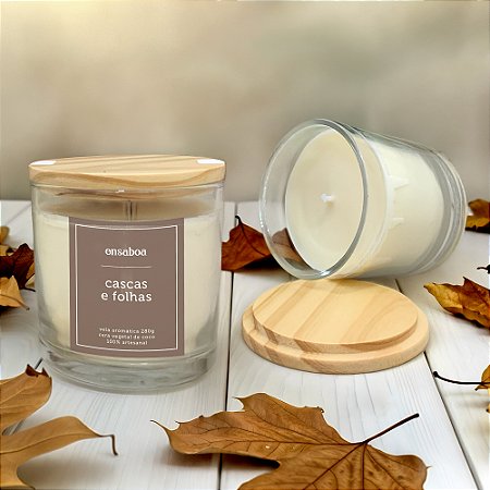 Vela Whisky 280g - Cascas e Folhas