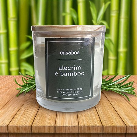 Vela Whisky 280g - Alecrim e Bamboo