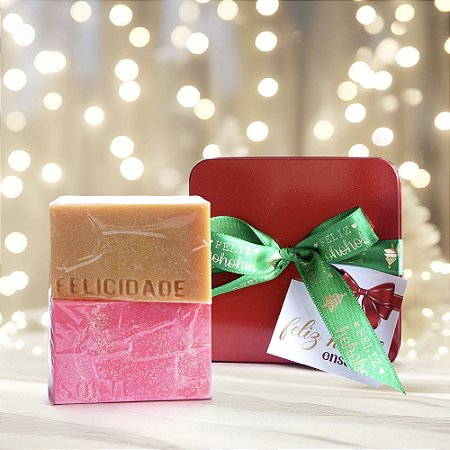 Lata de Natal - 2 Sabonetes dos Desejos