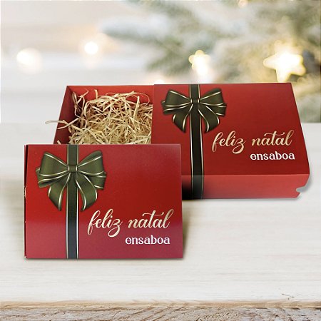 Caixa para Presente Gaveta Natal