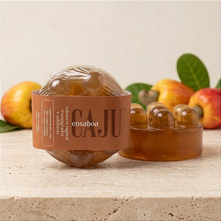 Sabonete Massageador com Esfoliante 150g - Caju