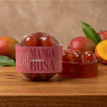 Sabonete Massageador com Esfoliante 150g - Manga Rosa