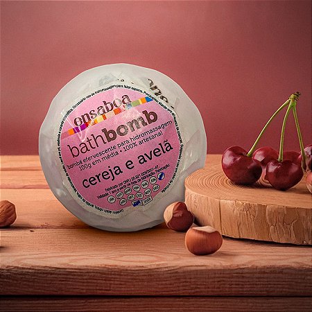 Bath Bomb 100g - Cereja e Avelã
