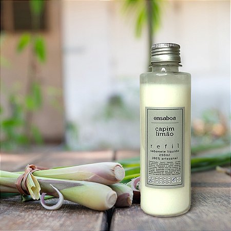 Refil Sabonete Líquido 250ml – Capim Limão