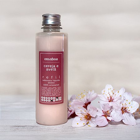 Refil Sabonete Líquido 250ml – Cereja e Avelã
