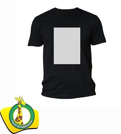 CAMISETA PRETA MASCULINA C/ TARJA BRANCA A4 - Ponto da Sublimação - Os  melhores produtos do Brasil para sublimação