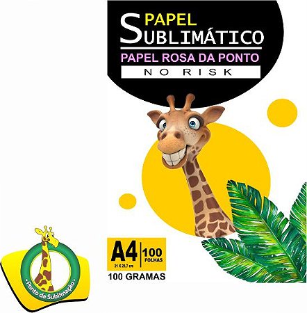 Papel Sublimático Fundo Rosa 100 gramas Pacote com 100 Folhas A4 - DA PONTO
