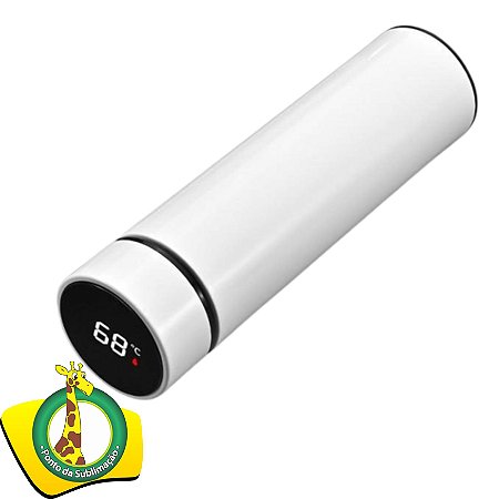 Garrafa Térmica de 500ml com LED Smart Bottle - Branco