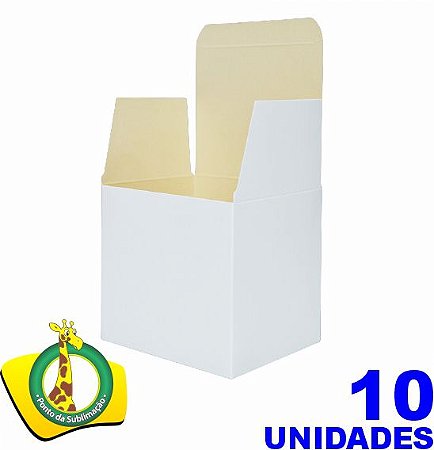 Caixa de Papelão Branca p/ Caneca pct c/ 10un