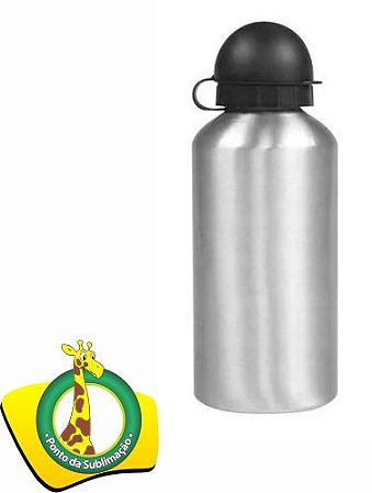Squeeze Alumínio 500ml Bico Bolinha - Prata