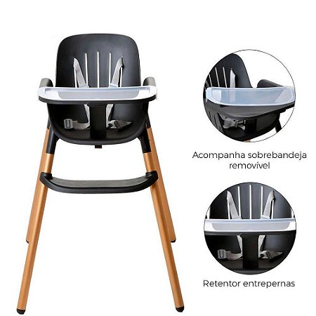 Cadeirinha Cadeira Alimentação Refeição Portátil Bebe Poke Luxo - Burigotto