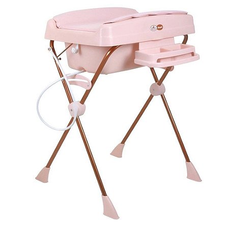 Banheira para Bebe Dobrável com Assento e suporte Millenia + Menino Menina  Cores - Burigotto - Baby Lover